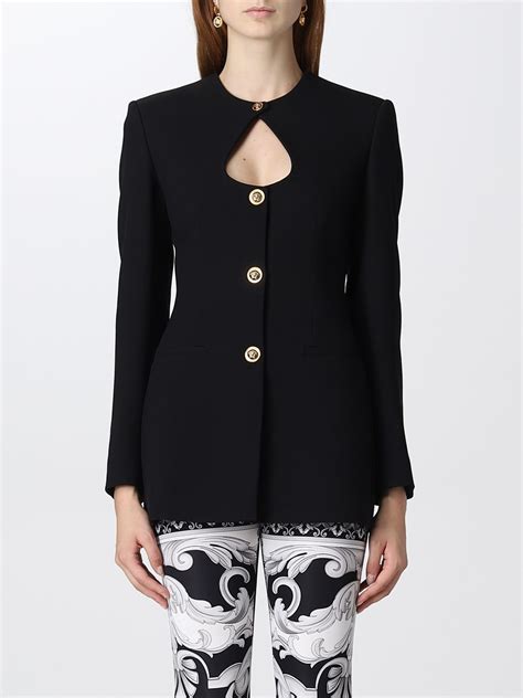 black versace blazer|versace blazer for women.